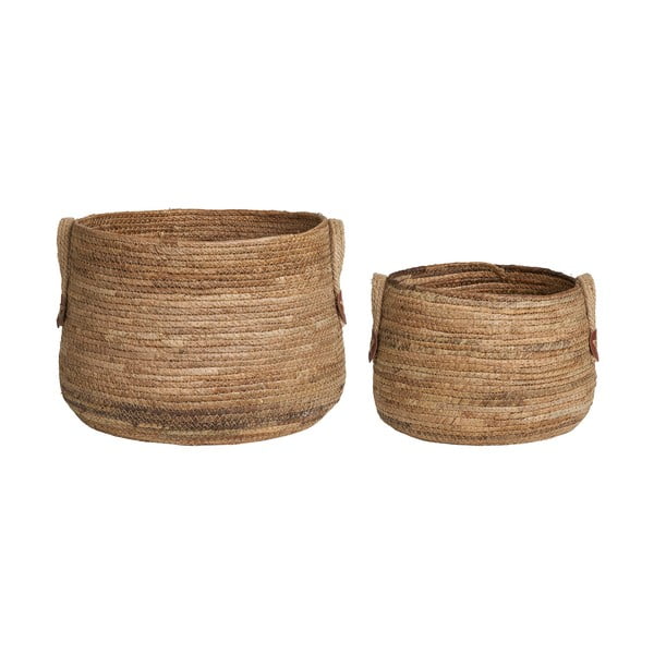 Wiklinowe koszyki zestaw 2 szt. ø 39x28,5 cm Aosta – House Nordic-image-4