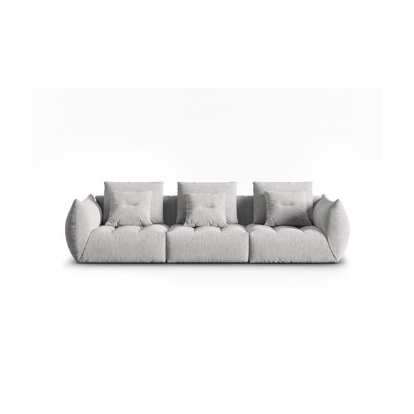 Jasnoszara sofa 332 cm Bloom – Micadoni Home