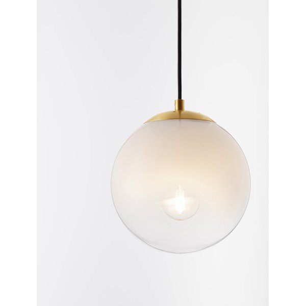 Biała/w kolorze złota szklana lampa wisząca ø 20 cm Vita – Nova Luce-image-2