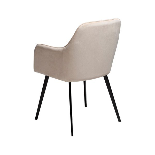 Beżowe krzesło z podłokietnikami DAN–FORM Denmark Embrace Velvet-image-2