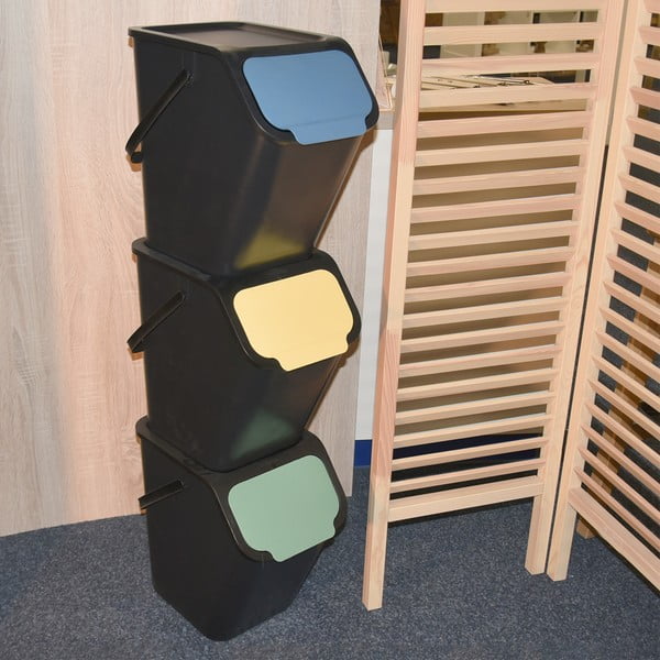 Plastikowy kosz na śmieci do segregacji odpadów 25 l Bin – Orion-image-2