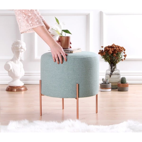 Jasnoniebieski puf Copper – Artie-image-2