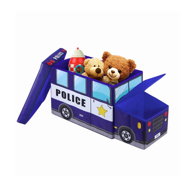 Dziecięcy puf ze schowkiem JOCCA Police Car