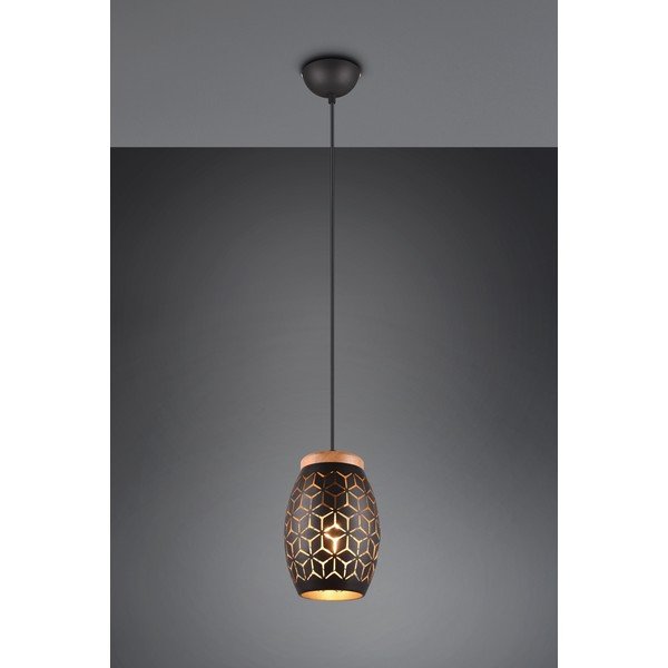 Czarna lampa wisząca ø 15 cm Bidar – Reality-image-2