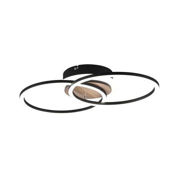 Czarno-brązowa lampa sufitowa LED ze ściemniaczem 28x46 cm Giro – Reality-image-2