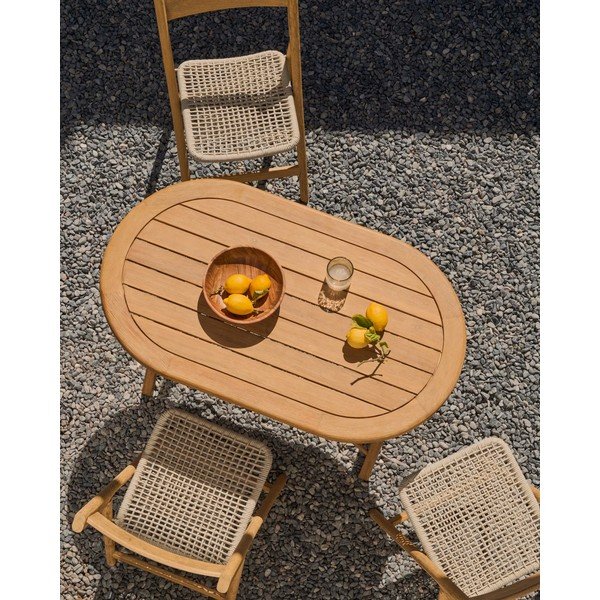 Stół ogrodowy z litego drewna akacjowego 70x120 cm Dandara – Kave Home-image-2