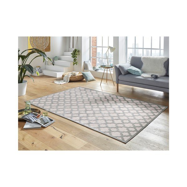 Szary dywan z wiskozy Mint Rugs Bryon, 160x230 cm-image-1