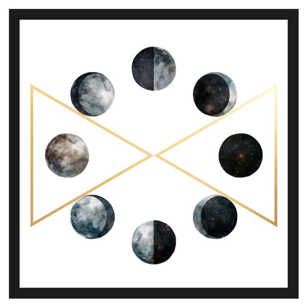 Obraz na płótnie Marmont Hill Moon Phases, 41x41 cm