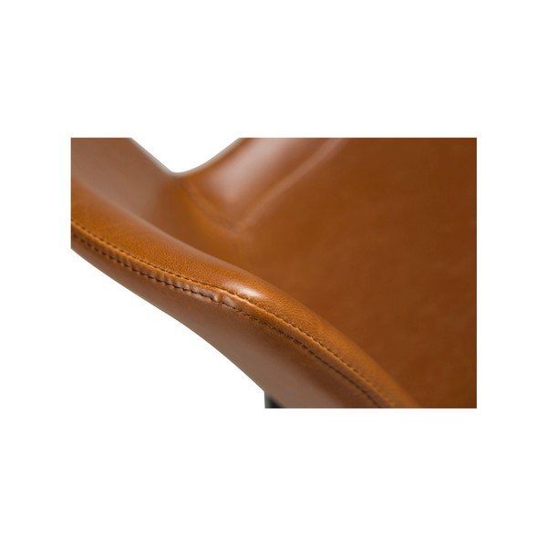 Jasnobrązowy hoker z imitacji skóry DAN-FORM Denmark Hype, wys. 91 cm-image-4