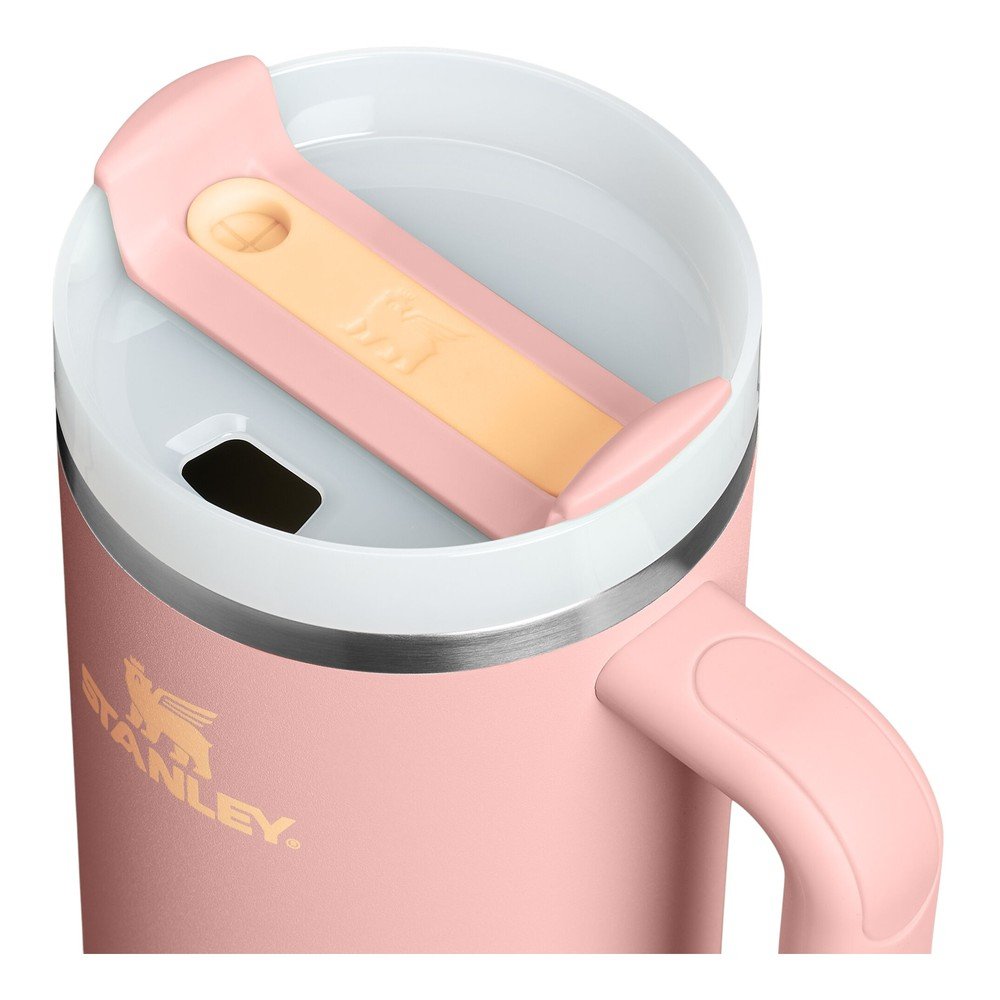 Brzoskwiniowy termos ze stali nierdzewnej ze słomką 1,18 l Quencher H2.O FlowState™ Tumbler Peach Rose – Stanley (zdjęcie 2)