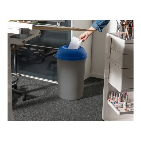 Niebieska plastikowa pokrywa do kosza na śmieci do segregacji odpadów – Addis-image-1