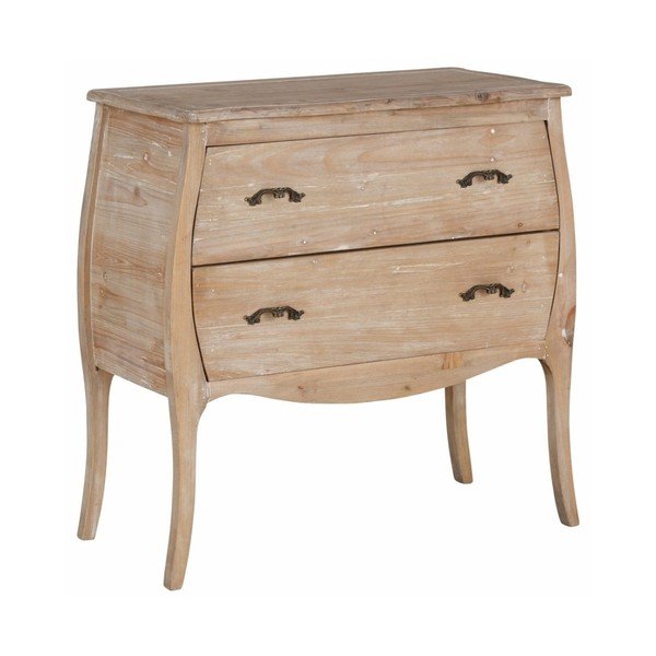 Komoda z drewna sosnowego z 2 szufladami Støraa Dior-image-2