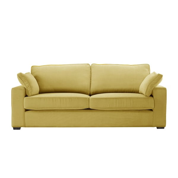 Żółta sofa 3-osobowa Jalouse Maison Serena
