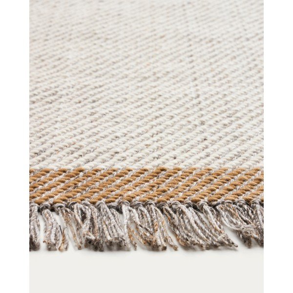 Kremowy wełniany dywan tkany ręcznie 160x230 cm Brina – Kave Home-image-3