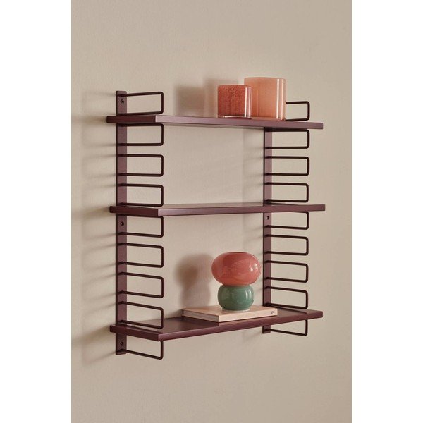 Czerwona wielopoziomowa metalowa półka 54 cm Iseo – Ellos Home-image-1