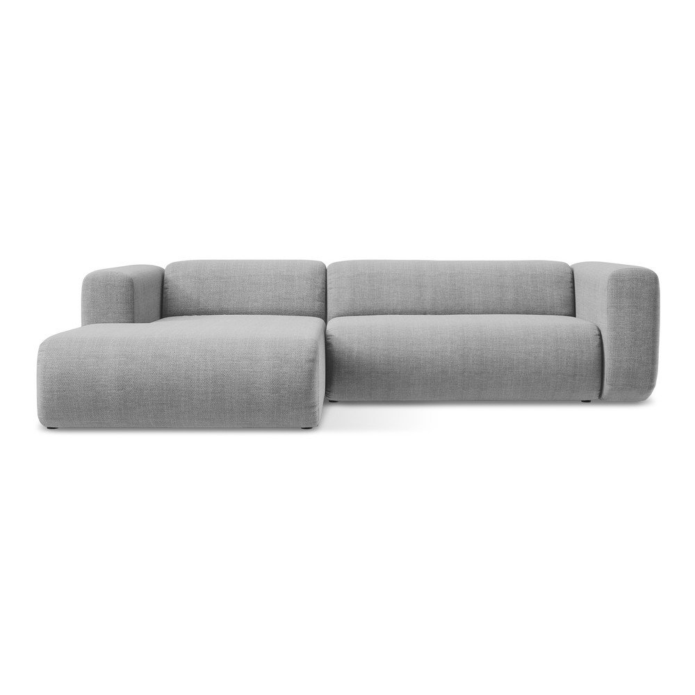 Jasnoszary narożnik (lewostronny/z szezlongiem) Ekahi – Makamii