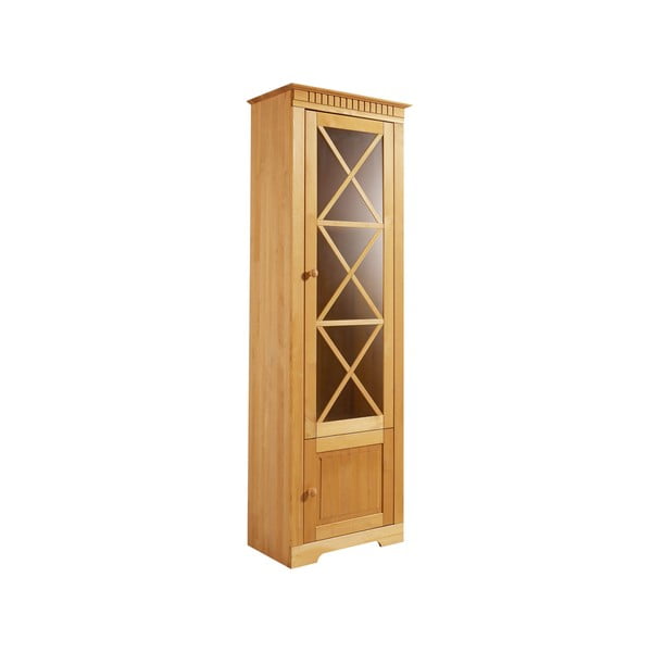 Witryna z litego drewna sosnowego w naturalnym kolorze 180x35 cm Lisa – Støraa-image-2