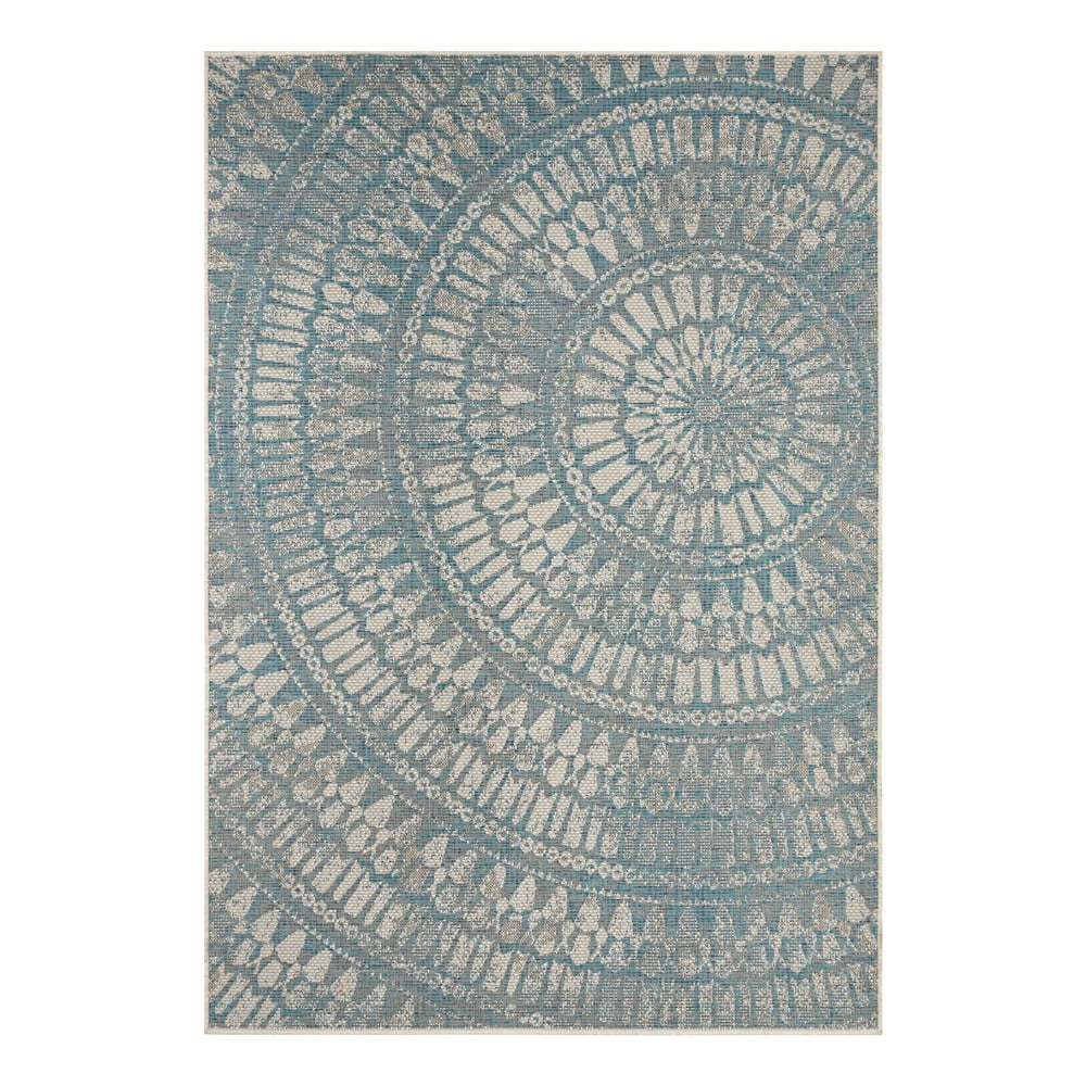 Szaroniebieski dywan odpowiedni na zewnątrz NORTHRUGS Amon, 140x200 cm