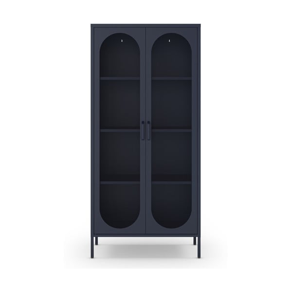 Ciemnoniebieska szafka 80x170 cm Diora – Marckeric