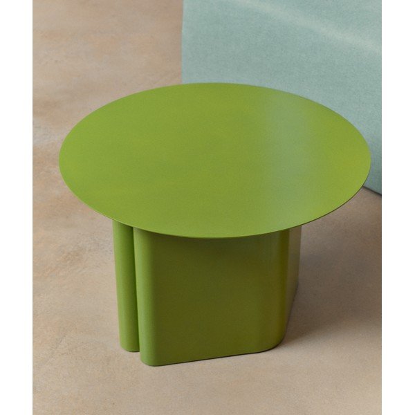 Metalowy okrągły stolik ø 55 cm Arvin – Kave Home-image-1