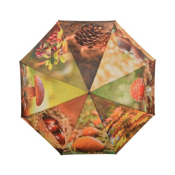 Parasol z jesiennym motywem Esschert Design, ø 120 cm-image-1