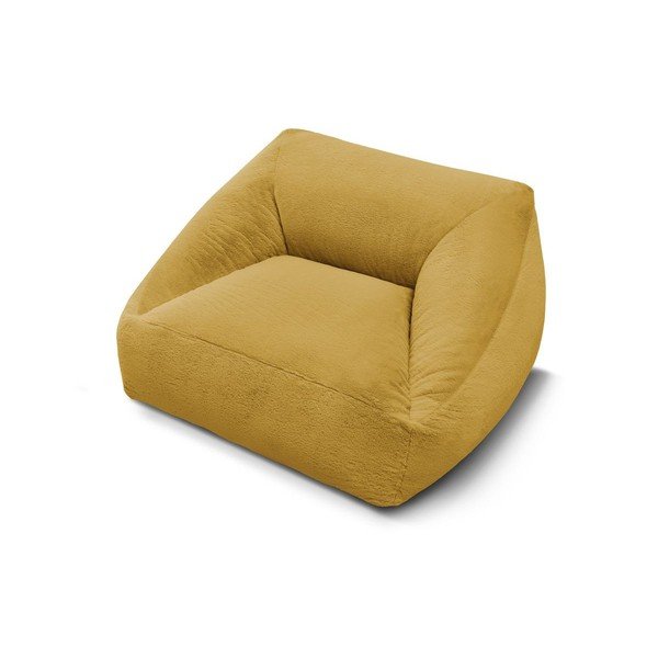 Żółty worek do siedzenia z imitacji futra Lilibet – Bobochic Paris-image-3