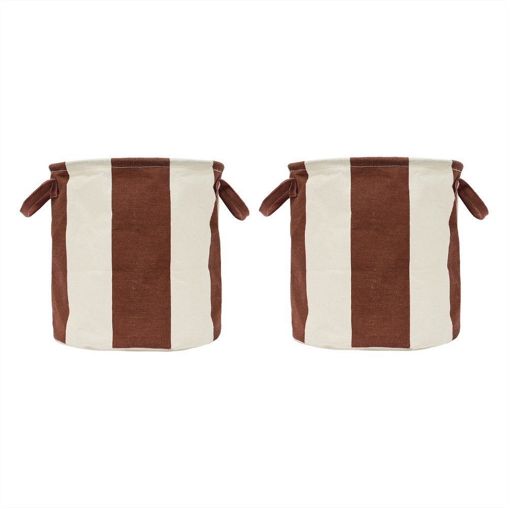Tekstylne koszyki zestaw 2 szt. ø 32x32 cm Kara – OYOY Living Design
