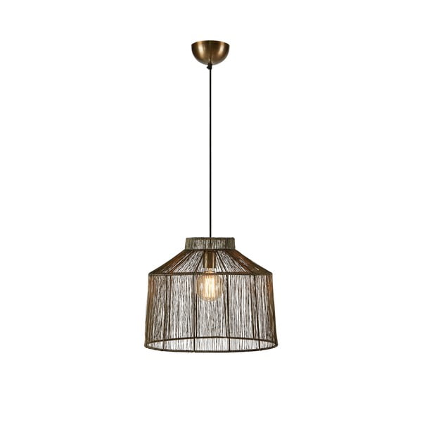 Lampa wisząca w kolorze brązu z metalowym kloszem ø 42 cm Capanna – Markslöjd