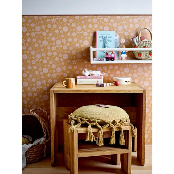 Naturalny wieszak dziecięcy z litego drewna paulowni Mingus – Bloomingville Mini-image-3