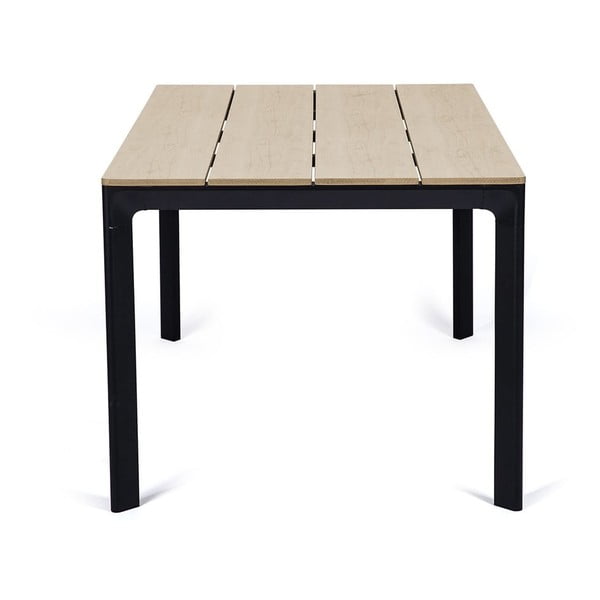 Zestaw 4 czarnych krzeseł Kai i naturalnego stołu Thor – Bonami Essentials-image-3