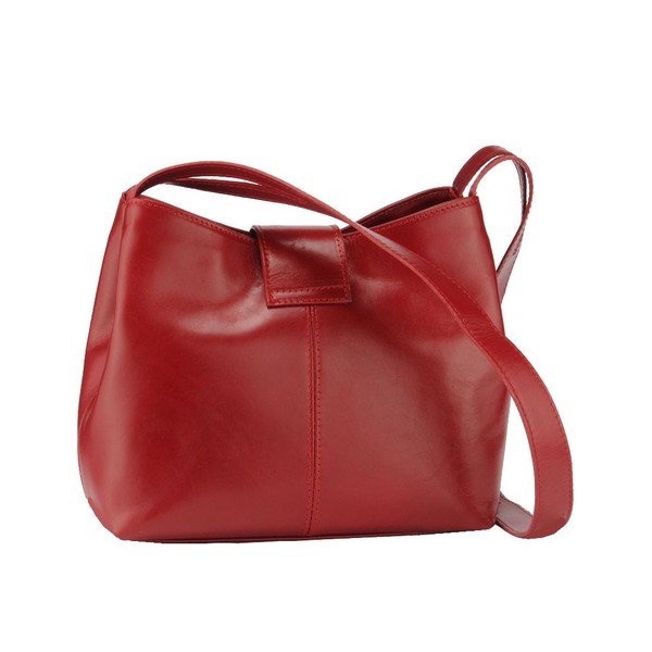 Torebka skórzana Kiwi, czerwona-image-1