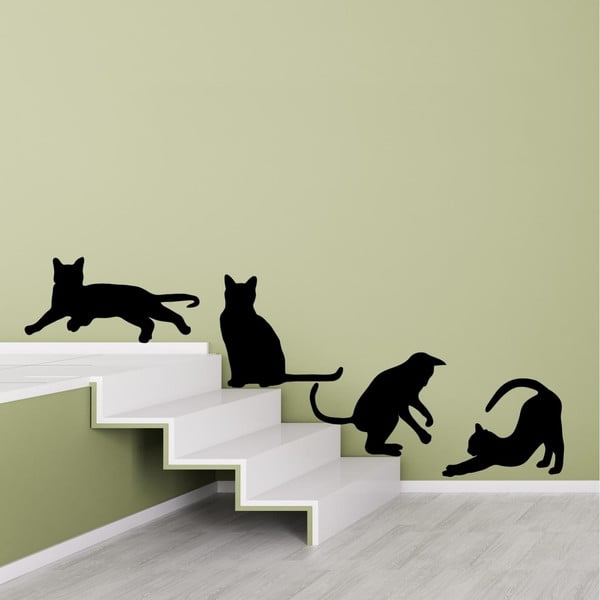 Naklejka na ścianę Cats Silhouettes