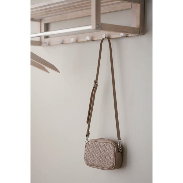 Naturalny wieszak ścienny z litego drewna dębowego z półką Confetti – Rowico-image-4