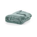 Zielony koc z mikropluszu Tiseco Home Studio, 220x240 cm