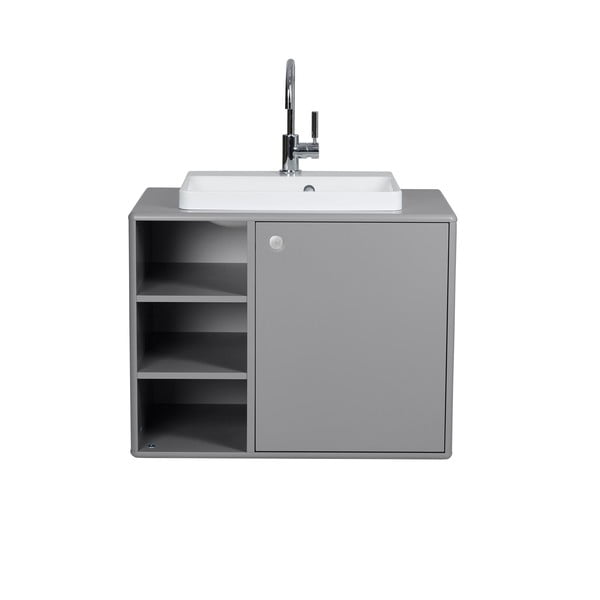 Szara szafka pod umywalkę 80x62 cm Color Bath – Tom Tailor