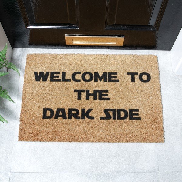 Wycieraczka z włókna kokosowego 40x60 cm Welcome to the Darkside – Artsy Doormats-image-2