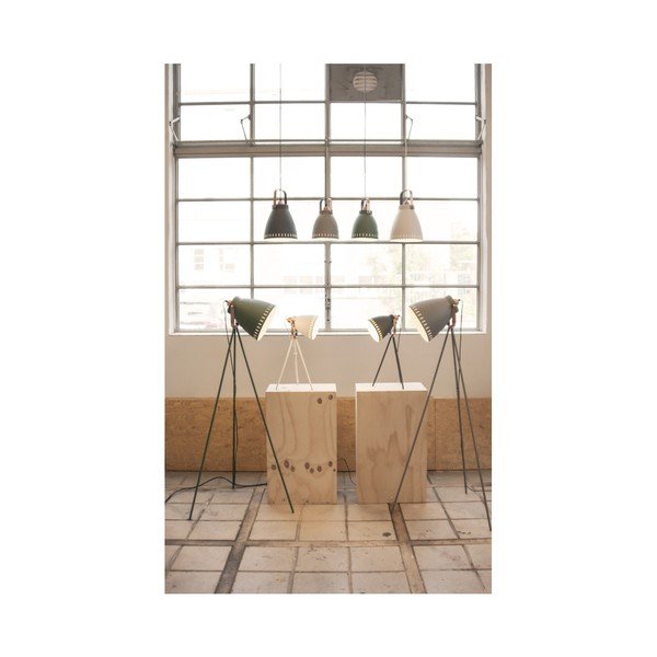 Biała lampa stołowa z elementami w kolorze miedzi Leitmotiv Mingle-image-1