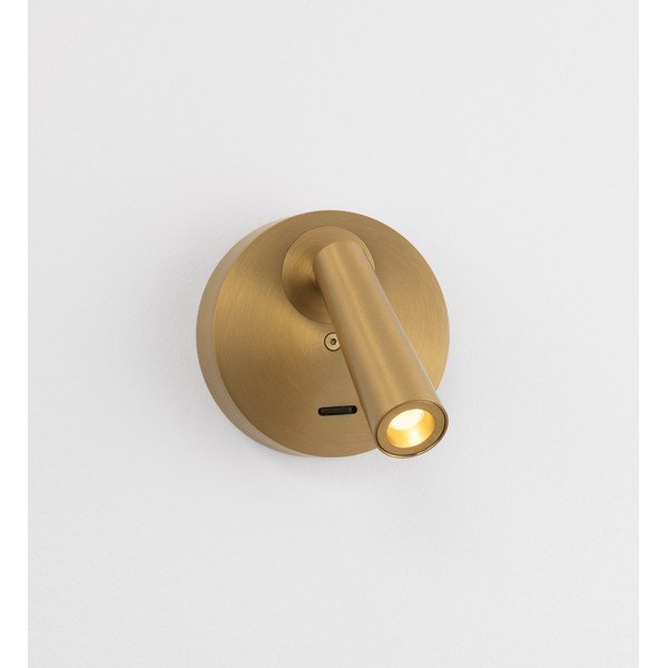 Aluminiowa lampa punktowa LED z elastyczną konstrukcją w kolorze matowego złota 7x10 cm Tico – Nova Luce-image-1