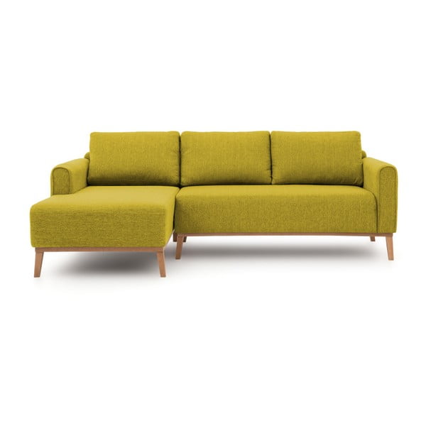 Zielona lewostronna sofa narożna Vivonita Milton