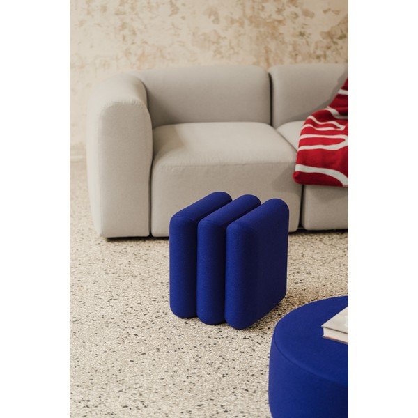 Niebieski wełniany puf Radd – noo.ma-image-3