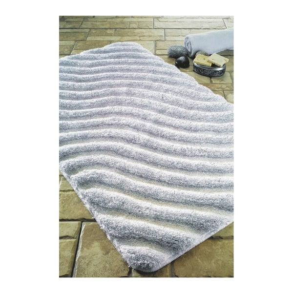 Biały dywanik łazienkowy Confetti Bathmats Halikarnas, 60x100 cm