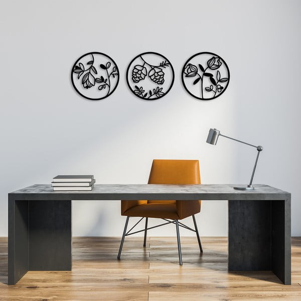Metalowa dekoracja ścienna Floral – Wallity-image-1