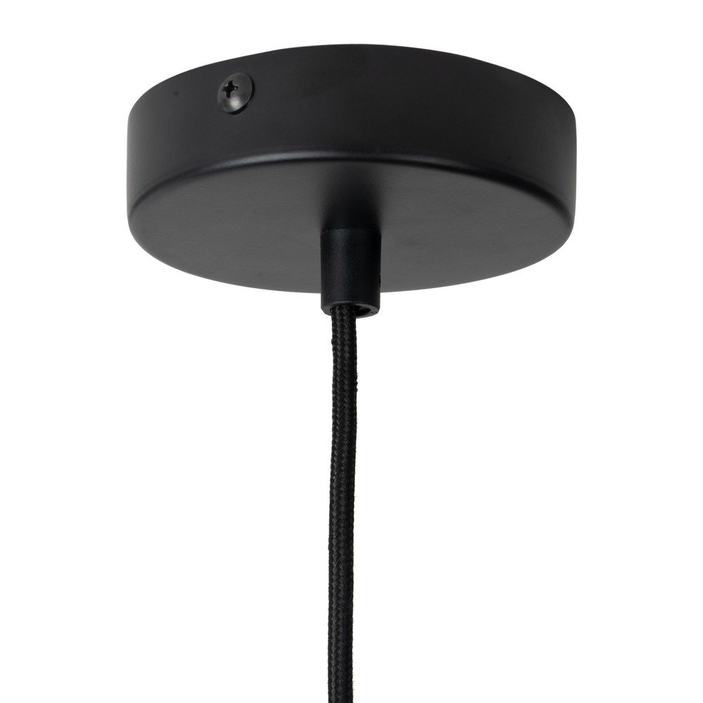 Czarna/szarobrązowa metalowa lampa wisząca ø 12 cm Rayado – Leitmotiv (zdjęcie 4)
