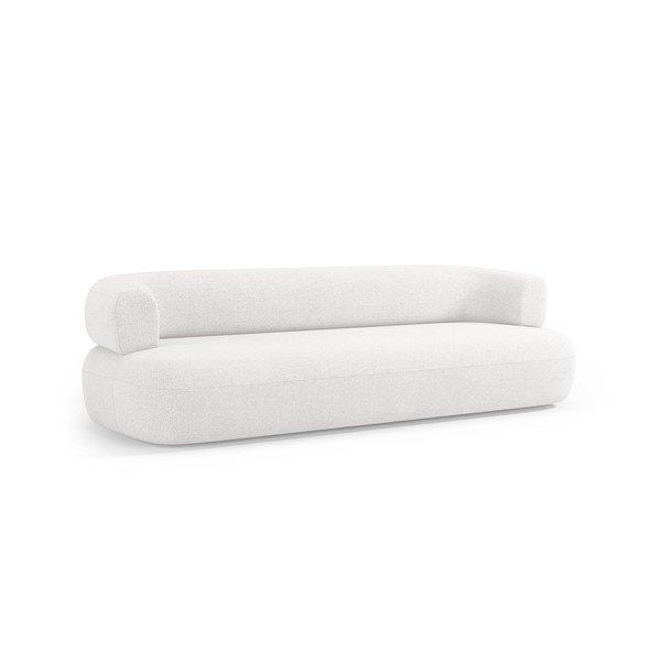 Sofa z materiału bouclé w kolorze kości słoniowej 200 cm Jenny – Micadoni -image-2