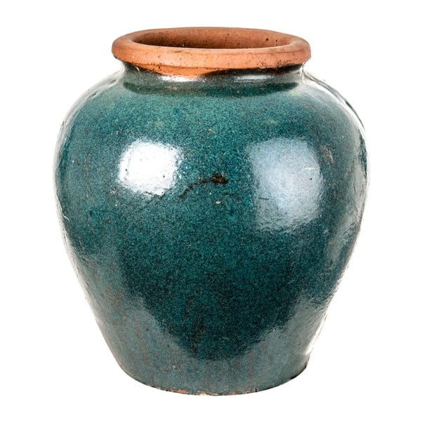 Zielony wazon ceramiczny VICAL HOME Chiyuta, 40x41 cm