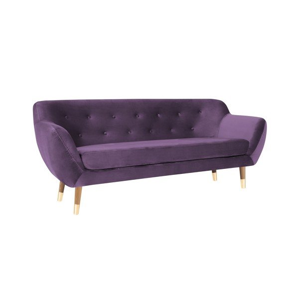 Fioletowa sofa 3-osobowa Mazzini Sofas Amelie-image-3