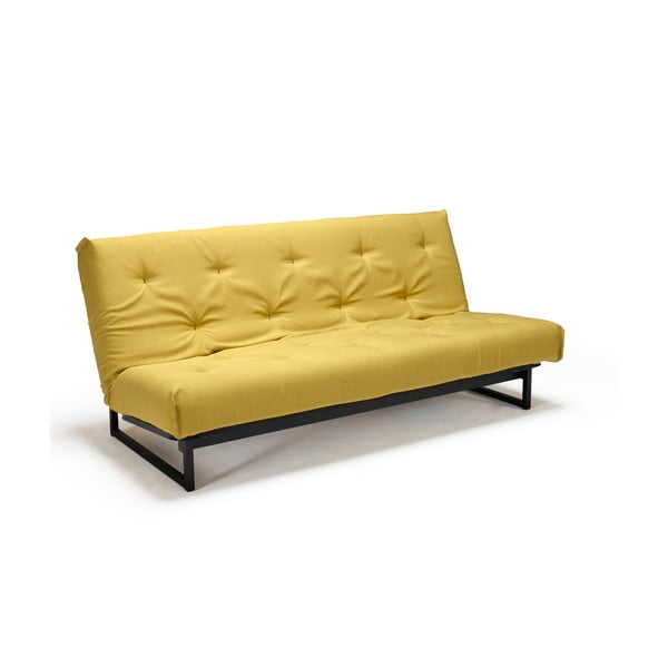 Żółta sofa rozkładana Innovation Fraction