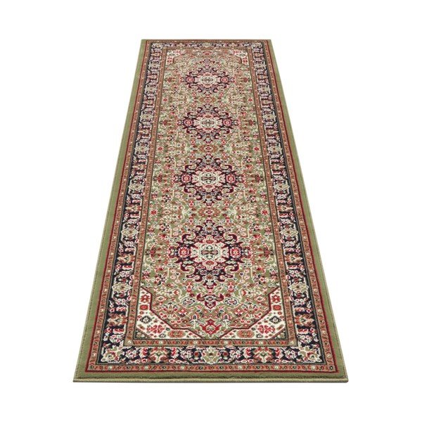 Zielony chodnik Nouristan Skazar Isfahan, 80x250 cm-image-2