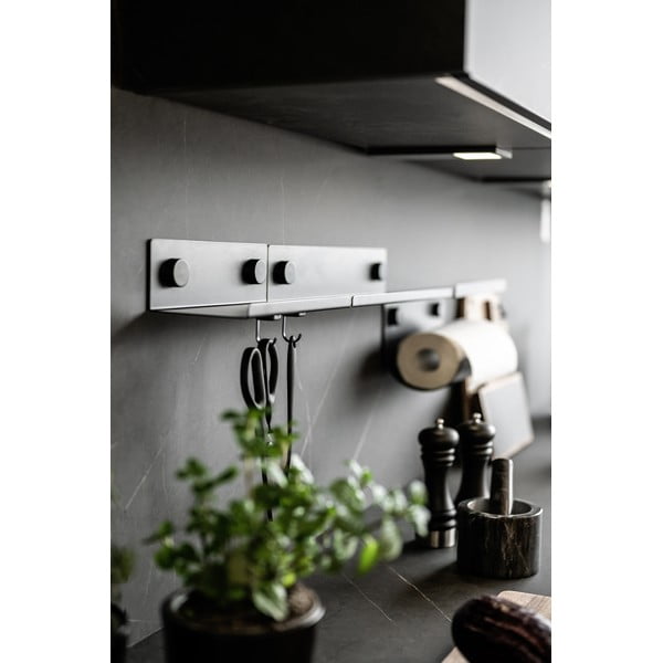 Samoprzylepny metalowy stojak na ręczniki kuchenne Jet – Wenko-image-2