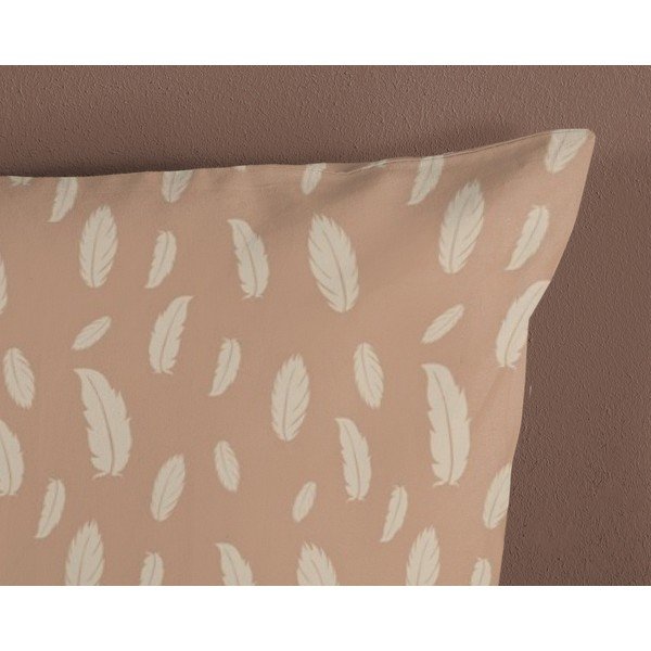 Brązowo-beżowa bawełniana pościel dziecięca jednoosobowa 140x200 cm Hay – Good Morning-image-3